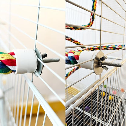 Bird Perch,Bird Rope Perch & Rope Perch,Bird perches for cage,Rope Perch for Conures,Parrots,Cockatiel,Lovebird,Budgerigar,Parakeet Rope perches for cage