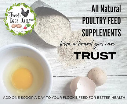 Fresh Eggs Daily Brewer's Yeast with Garlic Powder and Niacin for Ducks Ducklings Feed Supplement Vitamins for Backyard Chickens 5LB