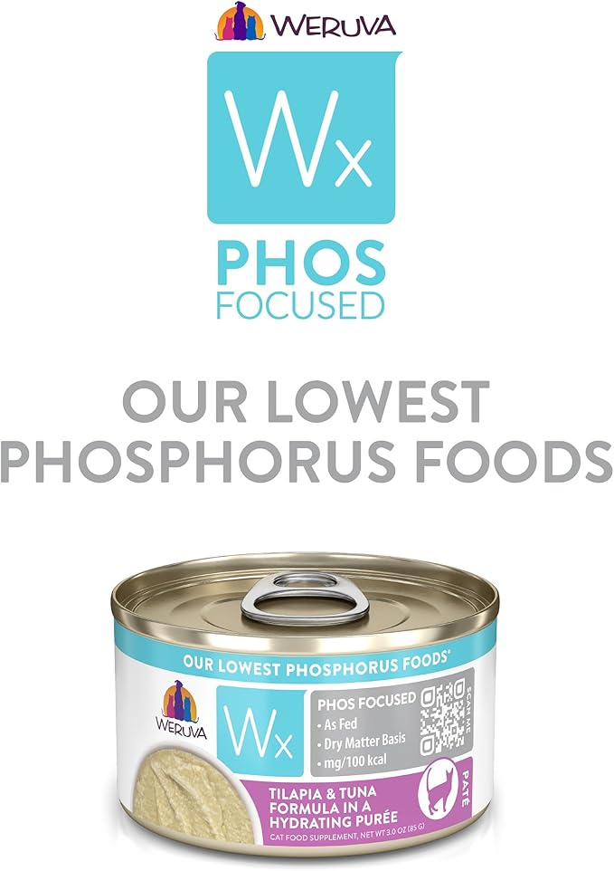 Weruva Wx Phos Focused Natural Wet Cat Food, Our Lowest Phosphorus Formulas
