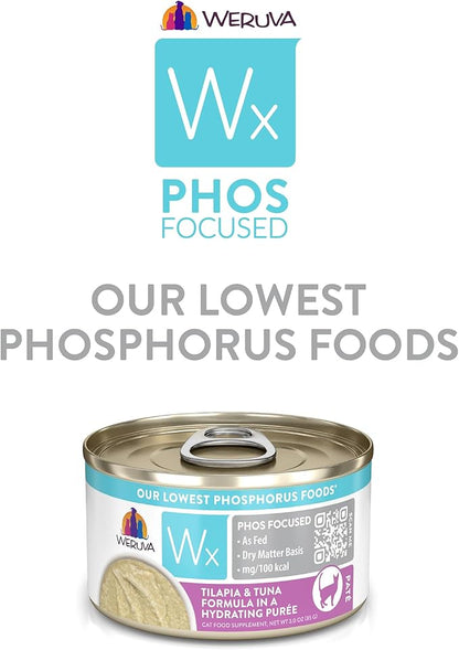 Weruva Wx Phos Focused Natural Wet Cat Food, Our Lowest Phosphorus Formulas