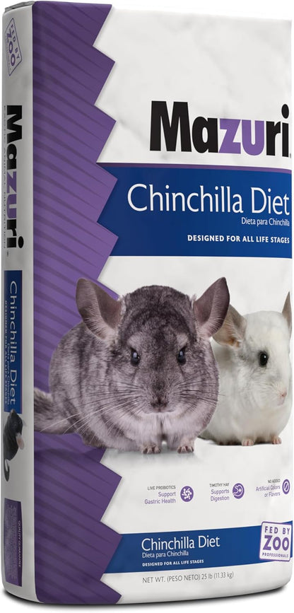 Mazuri | Chinchilla Diet | 25 Pound (25 lb.) Bag