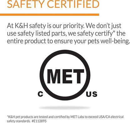 K&H Pet Products Heated Outdoor A-Frame Cat House, Weatherproof Shelter for Strays & Ferals, Safety Listed Insulated Outdoor Kitty House, Removable Door Flaps - Gray/Black 18 X 14 X 14in 20W