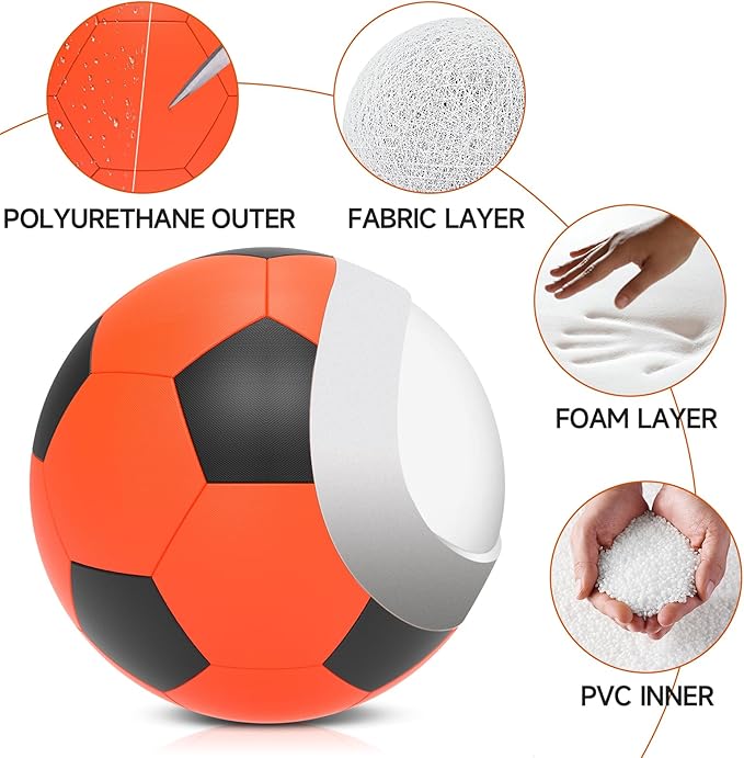 QDAN Herding Ball for Dogs, 25 inch Dog Balls, Giant Dog Toys Horse Toy, Herding Ball for Australian Shepherd, Orange