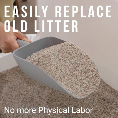 Extra Big Multipurpose Scoop– Solid Deep Scooper for Any Household – Disposing/Replacing Litter – Big Size Animal Pet Food Shovel – 44oz