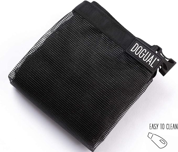 Dog Car Net Barrier - Universal Fit Sturdy Mesh, Easy to Install, Convenient for Air Conditioning, Easy to Clean & with Flexible Bungee Cords for Seat Movement