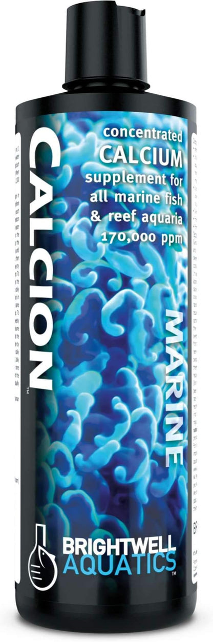 Brightwell Aquatics Calcion Concentrated Ionic Calcium Supplement for Reef & Saltwater Aquariums Supports Coral Growth Aragonite Formation No Phosphate, 250 ml