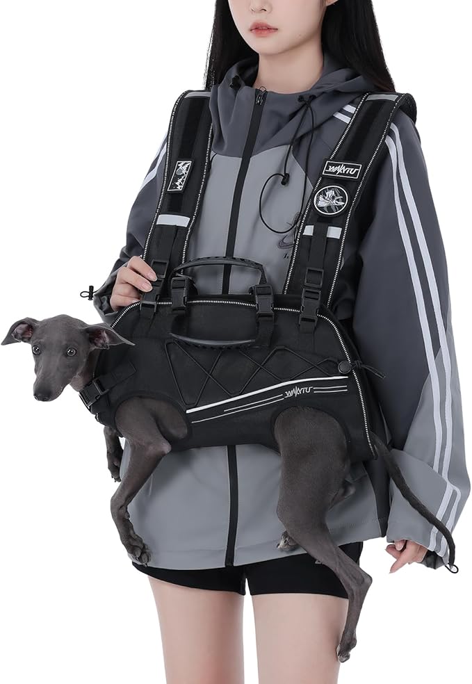 Dog Backpack Carrier for Small Dogs,Dog Lift Harness,Adjustable Padded Breathable Straps for Dogs, Disabled, Joint Injuries, Arthritis,XL(24-35LBS)