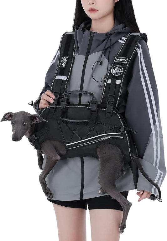 Dog Backpack Carrier for Small Dogs,Dog Lift Harness,Adjustable Padded Breathable Straps for Dogs, Disabled, Joint Injuries, Arthritis,XL(24-35LBS)