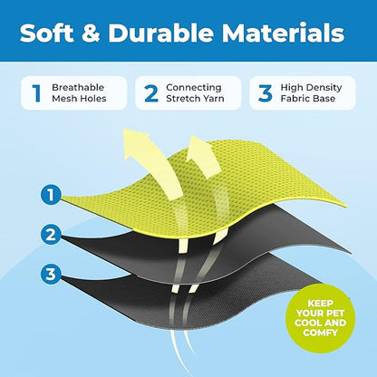 Voyager Escape Proof Cat Harness and Leash Set with Reflective Stitching, Neoprene Handle 5ft - Supports Small, Medium and Large Cats, Kittens for Walking by Best Pet Supplies - Black Trim-Lime, XXXS