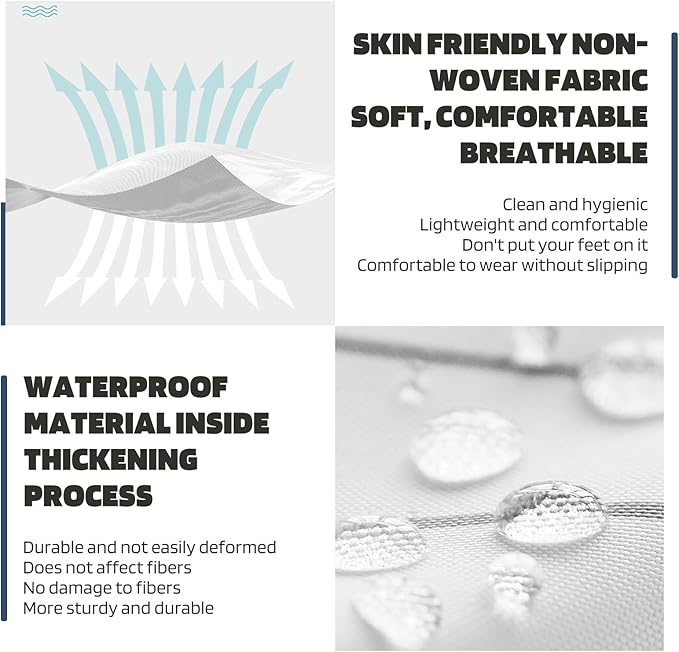 20 Pcs Disposable Duck Foot Protectors, Blue, 7.8*5.9 in, Duck Supplies with Blue Bandage