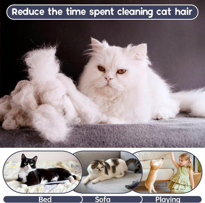 QBLEEV Cat Pajamas for Cats Only, Sticky Hair Cat Clothes, Prevent Lost Fur Kitten Onesie Shirts Costumes Outfits for Daily Wear Parties Photography, Cat Recovery Suit for Cats or Small Dogs