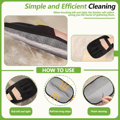 Pet Hair Removal Glove for Cats and Dogs - Electrostatic Pet Hair Remover Glove | Reusable Brush Pet Hair Remover for Couch, Carpet, Car Seat & Laundry