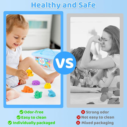 100 Pcs Party Favors & Squishy Toys Bulk for Kids 4-12, Fidget Toys Sensory Stress Relief Toys for Classroom Prizes, Christmas Stocking Stuffers, Birthday Goodie Bags & Teacher Supplies