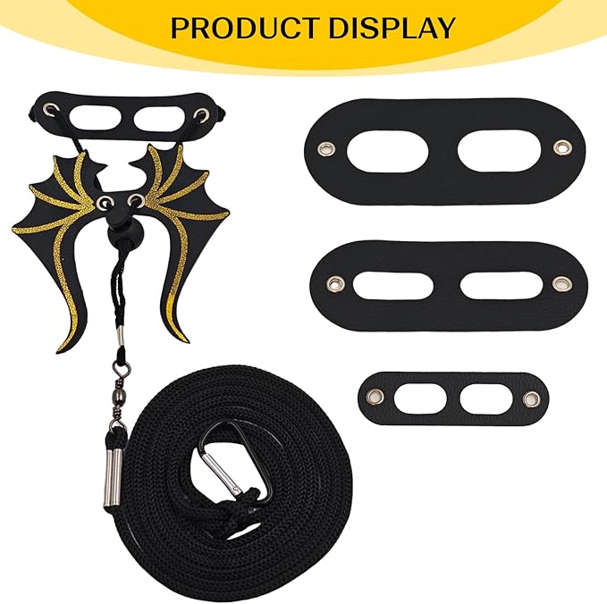 Bearded Dragon Leash and Harness Set,3 Size Adjustable Reptile Harness with Dinosaur Wings Safe Walking Accessories for Bearded Dragons,Lizards Small Reptiles Breathable and Escape Proof Design Black