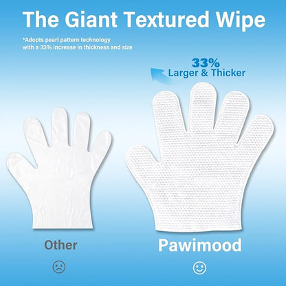 30Pcs Hypoallergenic Pet Grooming Wipes for Dogs & Cats - Coconut Oil Cleaning & Deodorizing Bathing Wipes with Hydrating Formula for All Body Parts,Dog Cleaning Wipes Remove Odor (5 Pack)