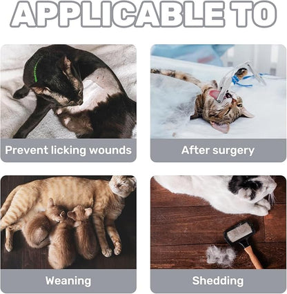 Breathable Cat Recovery Suit for Female/Male, Anti-Licking Kitten Onesie - Cat Surgery Pajamas with Sleeve After Spay, Prevent Shedding, Abdominal Wounds, Skin Diseases or E-Collar Alternative