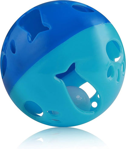 Pets First Large Size Cat Ball with Bell Toy for Cats Kittens and Other Animals - Hours of Play for Pets | Large Size for Extra Fun | Rings As It Moves
