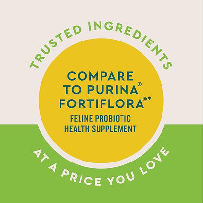 VetIQ Probiotic Powder for Cats, Treats Diarrhea and Food Sensitivity, Chicken Flavored Single Serve Packets for Indoor and Outdoor Cats, 30 Count