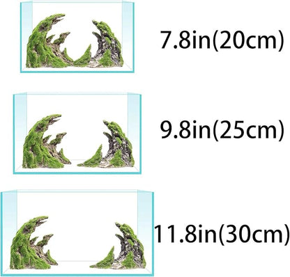 Novelsite Fish Tank Accessories, Aquarium Decorations, Scenery, Rock Ornaments - Create Aquatic Beauty with Premium Aquarium Decorations,8.5" W x 4.5" H x 3.2" D
