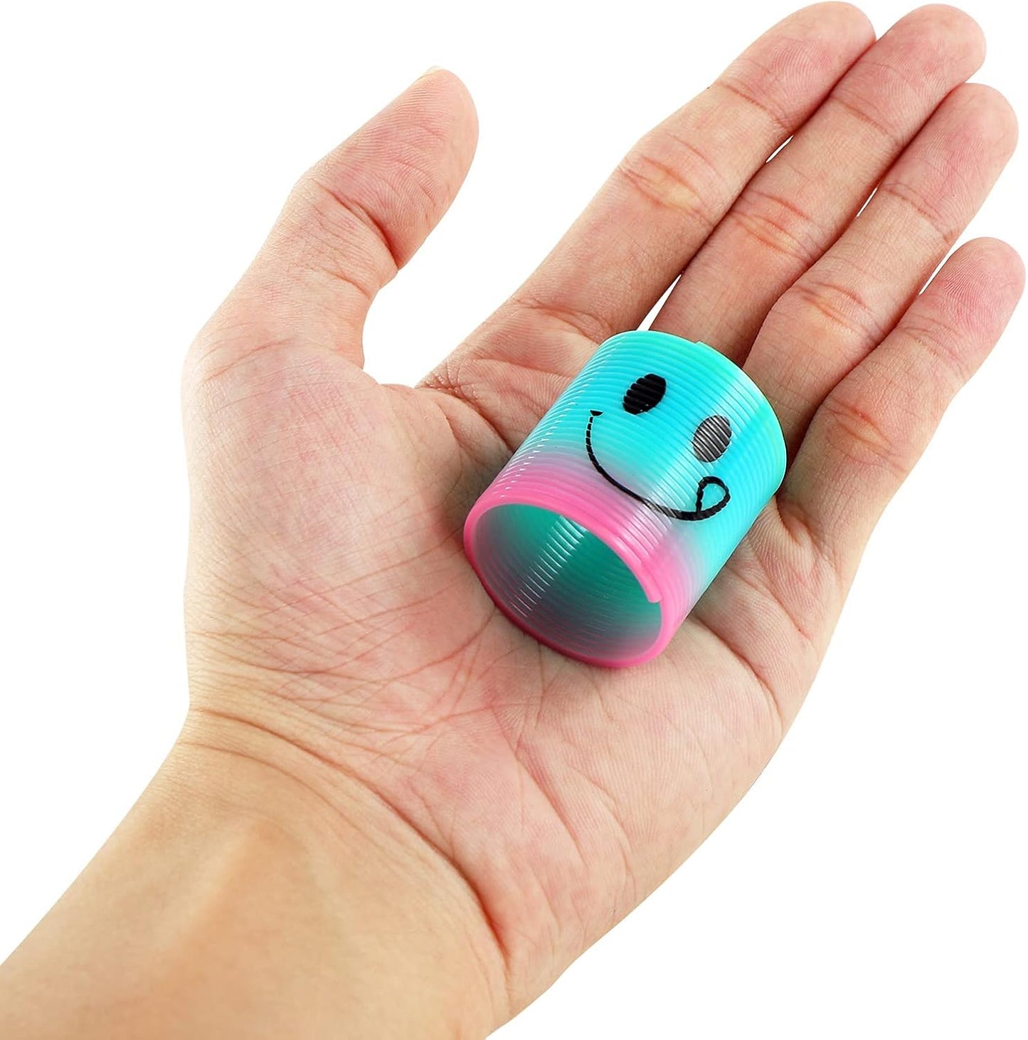 30 Pack Spring Rainbow Magic Fidget Stress Coil Mini Springs Bulk Toys for Party Favor Carnival Prize Birthday Goodie Bag Stuffers for Kids Boys Girls…