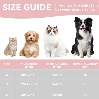 30in Dog Bed Sofa for Small/Medium/Large Dogs, Machine Washable Supportive Foam Pet Couch with Washable Removable Mat and Non-Slip Bottom, Pet Cuddler for Indoor/Outdoor/Car/Cage, Dark Grey