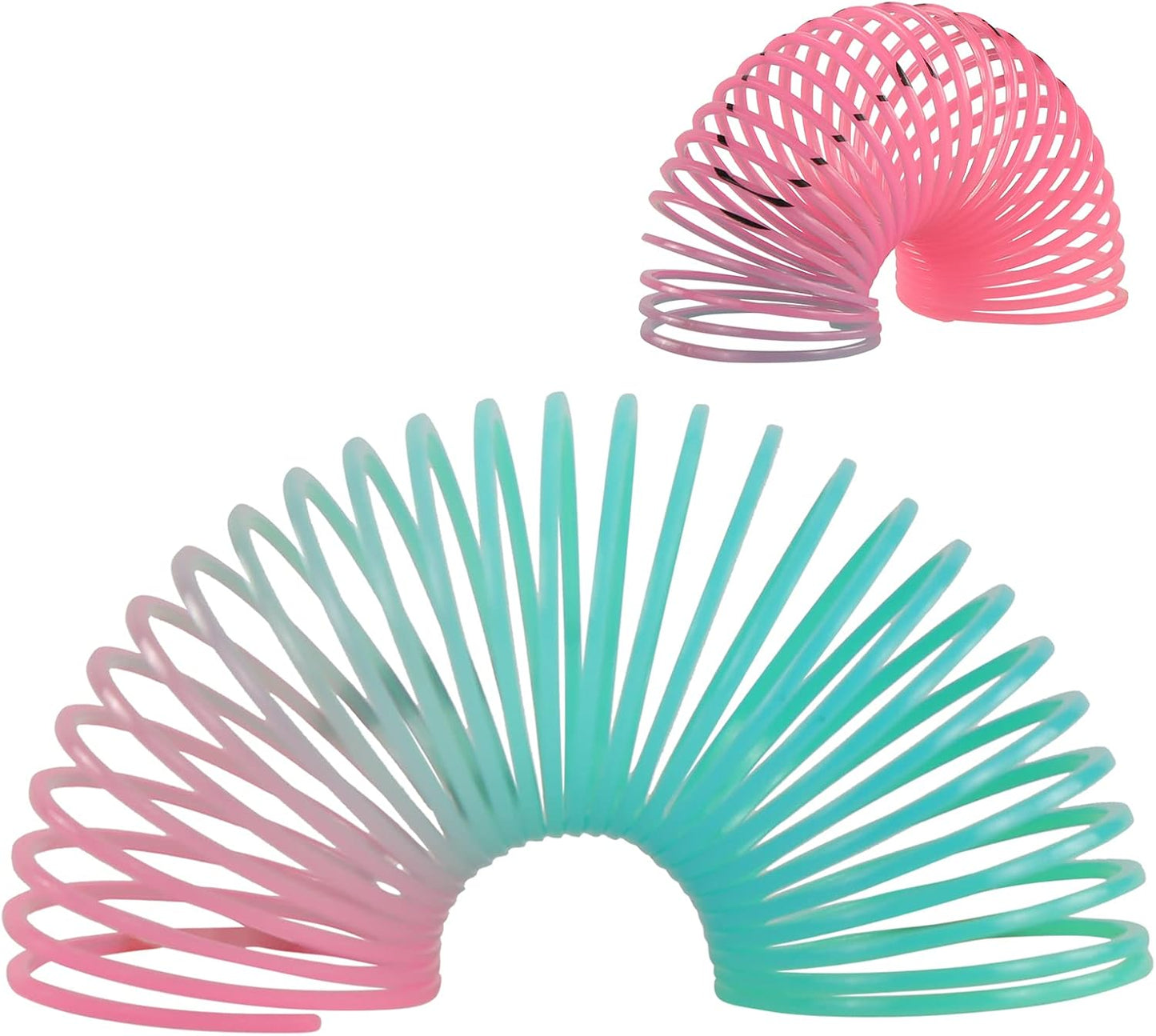 30 Pack Spring Rainbow Magic Fidget Stress Coil Mini Springs Bulk Toys for Party Favor Carnival Prize Birthday Goodie Bag Stuffers for Kids Boys Girls…