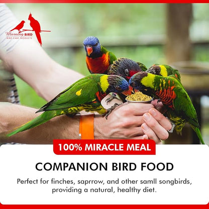 Morning Bird Miracle Meal 6 lbs. (4 Pack 1.5 Each) – Soft Food for Birds with Vitamins & Supplements – Packed with Protein, Minerals & Amino Energy – Promotes Strong Feathers & Overall Wellness
