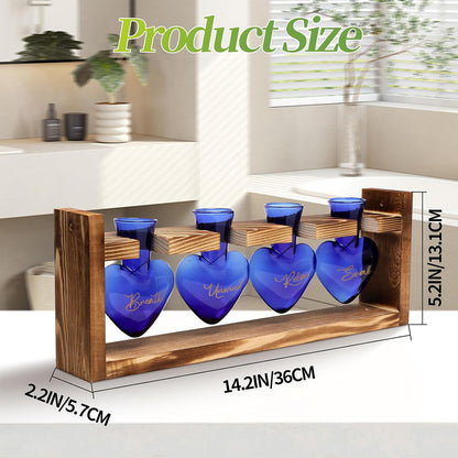 Plants Propagation Stations Plant Terrarium Kit for Bathroom Glass Planters for Indoor Plants Bathroom Decor Accessories - Relax Soak Unwind Breathe