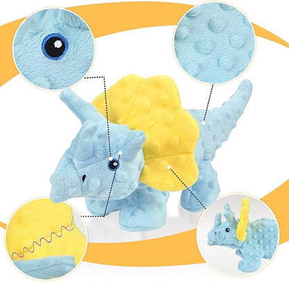 No Stuffing Dog Toys for Aggressive Chewers, Squeaky Dog Toys for Large Medium and Small Dogs, Puppy Dog Chew Toys Pack of 5