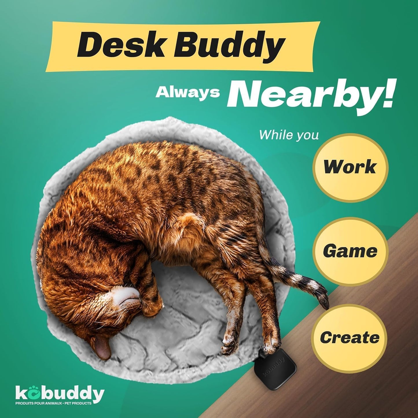 | Pink Replacement Fabric for Cat Desk Bed - Soft Faux Fur Fabric, Steel Frame | Cat perch for indoor cats | Perfect Hammock for your desk | Supports up to 50lbs | Pet couch | Elevated pet bed