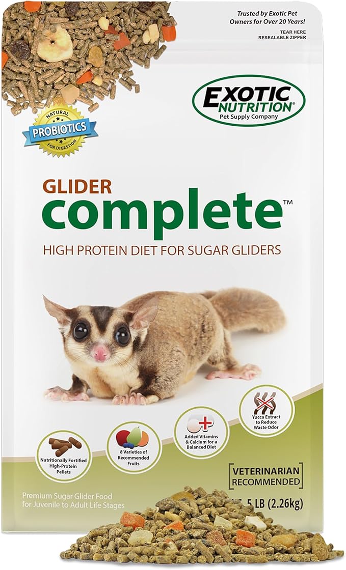 Glider Complete - Healthy High Protein Nutritionally Complete Staple Diet Sugar Glider Food (2 lb)