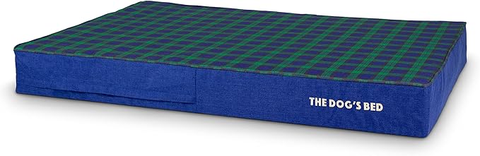 The Dog’s Bed Orthopedic Memory Foam Dog Bed, XXL Black Watch Tartan, Pain Relief for Arthritis, Hip & Elbow Dysplasia, Post Surgery, Lameness, Supportive, Calming, Waterproof Washable Cover
