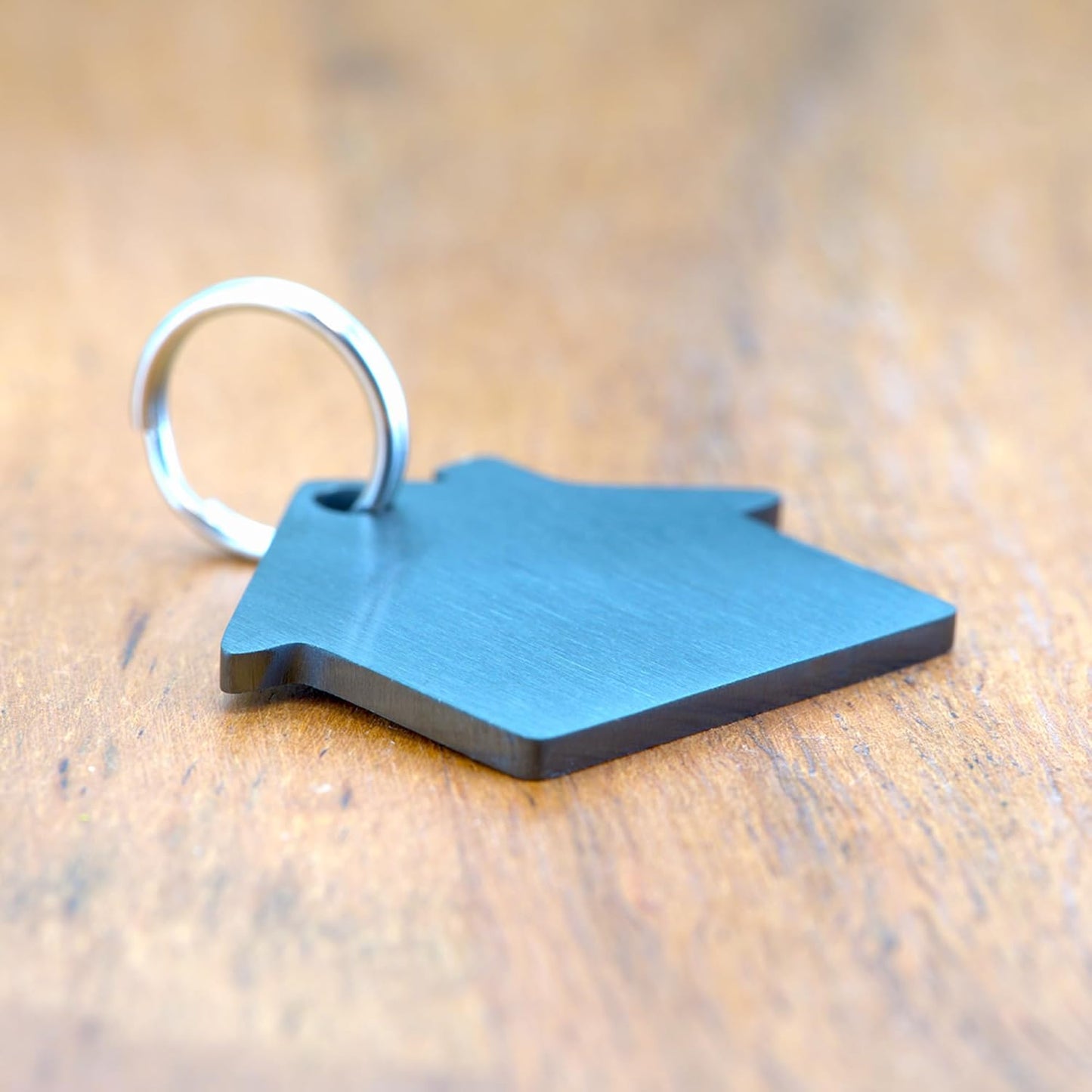 Ultra Joys Cat ID Tag Personalized Pet Tags, Durable Stainless Steel Small Pet Mini Dog Cat Tag Lightweight - House Tag in Black