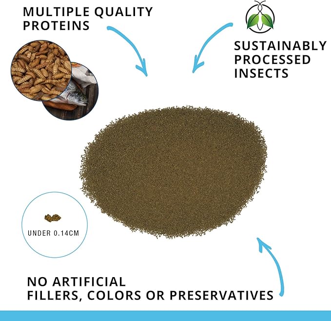 Fluval Bug Bites Tropical Fish Food, Small Granules for Small to Medium Sized Fish, 1.6 oz., A6577