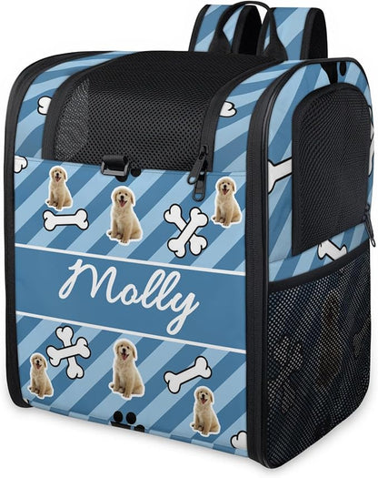 Cat Backpack Carrier-Customizable, Breathable Pet Carrier Backpack for Outdoor Travel/Vet Visits/Daily Use, Adjustable & Secure Design for Small Dogs and Cats Style12