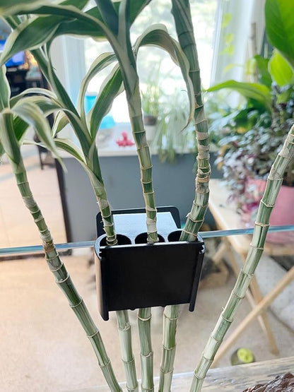 3 Holes Upgraded Aquatic Plant Cup Aquarium Plant Holder for Tank, Hanging Aquarium Plant Holder, Aquarium Aquatic Plant Cultivation, Aquarium Plant Decoration - 2 Pcs Black