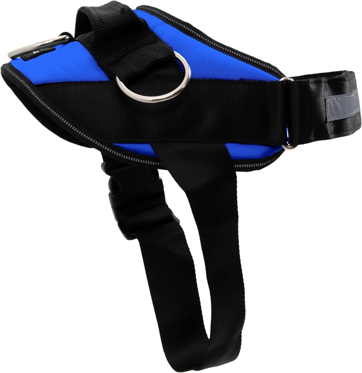 ShawnCo Essential Dog Harness, No-Pull Pet Vest with 3 Leash Clips, No Choke, Reflective, Adjustable and Padded, for Easy Walking and Training for Small, Medium and Large Dogs (Electric Blue,L)