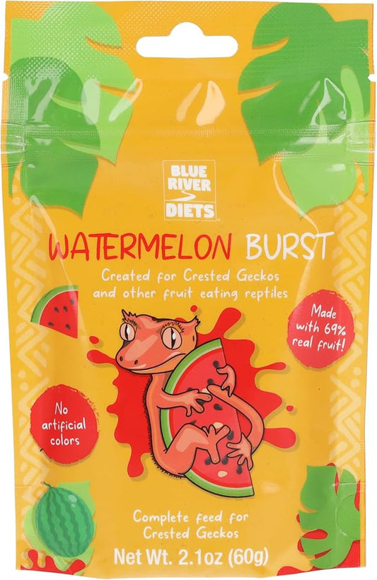 Crested Gecko Diet | Watermelon Burst | All Natural Low Fat Complete Gecko Food | 2.1oz