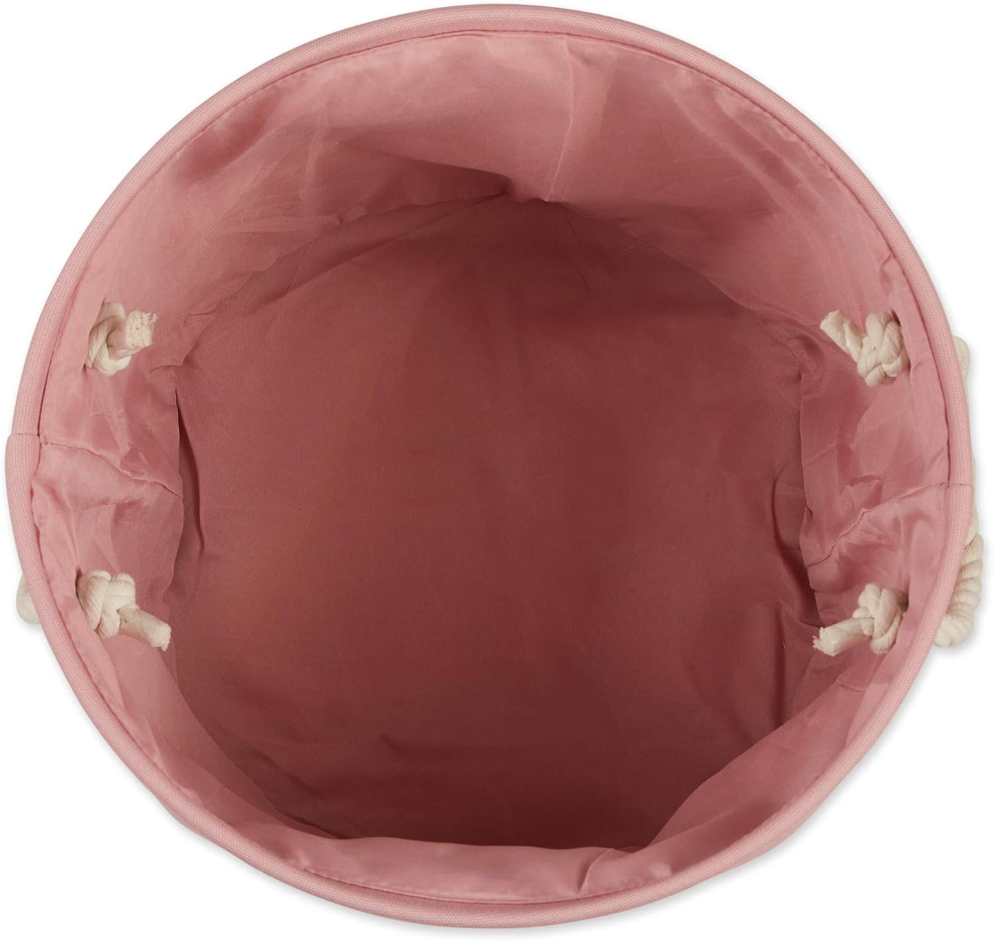 Bone Dry Pet Storage Collection Collapsible Bin, Rose, Medium Round