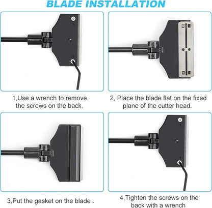 Aquarium Algae Scraper,Aquarium Glass Cleaner,Fish Tank Cleaner, Aquarium Scraper with 10 Blades,26 Inch.