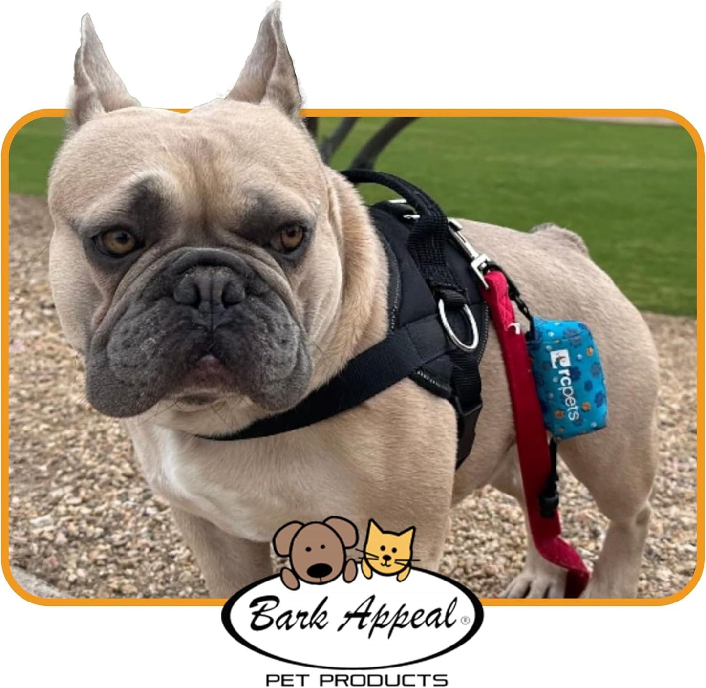 Bark Appeal Pink Hibiscus No-Pull Dog Harness for Small to Medium Sized Pets – Adjustable, Reflective Vest with 3 Leash Clips for Added Control, Easy Walks & Training – Medium