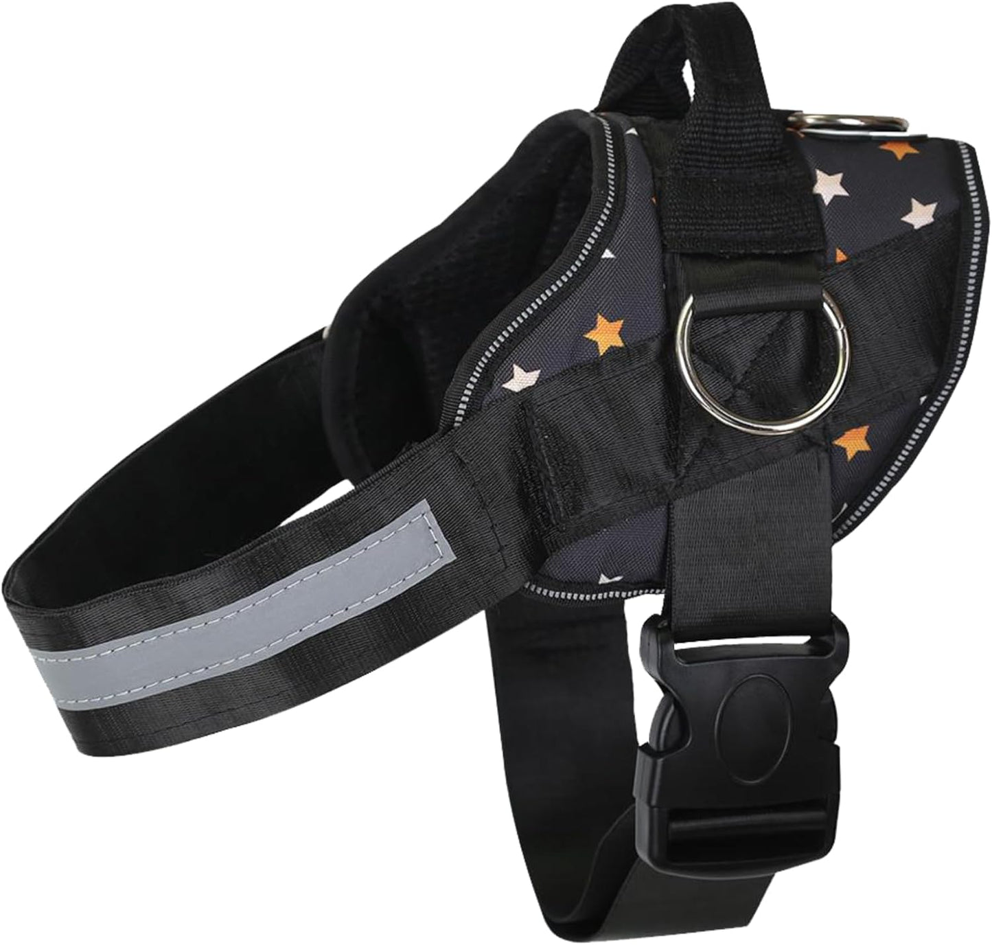 Joyride Basic Essential Dog Harness 1.0 - Small, Medium, Large Dogs, No-Pull Pet Vest with 3 Side Rings for Leash Placement, Adjustable for Training (Fall Stars, XS)