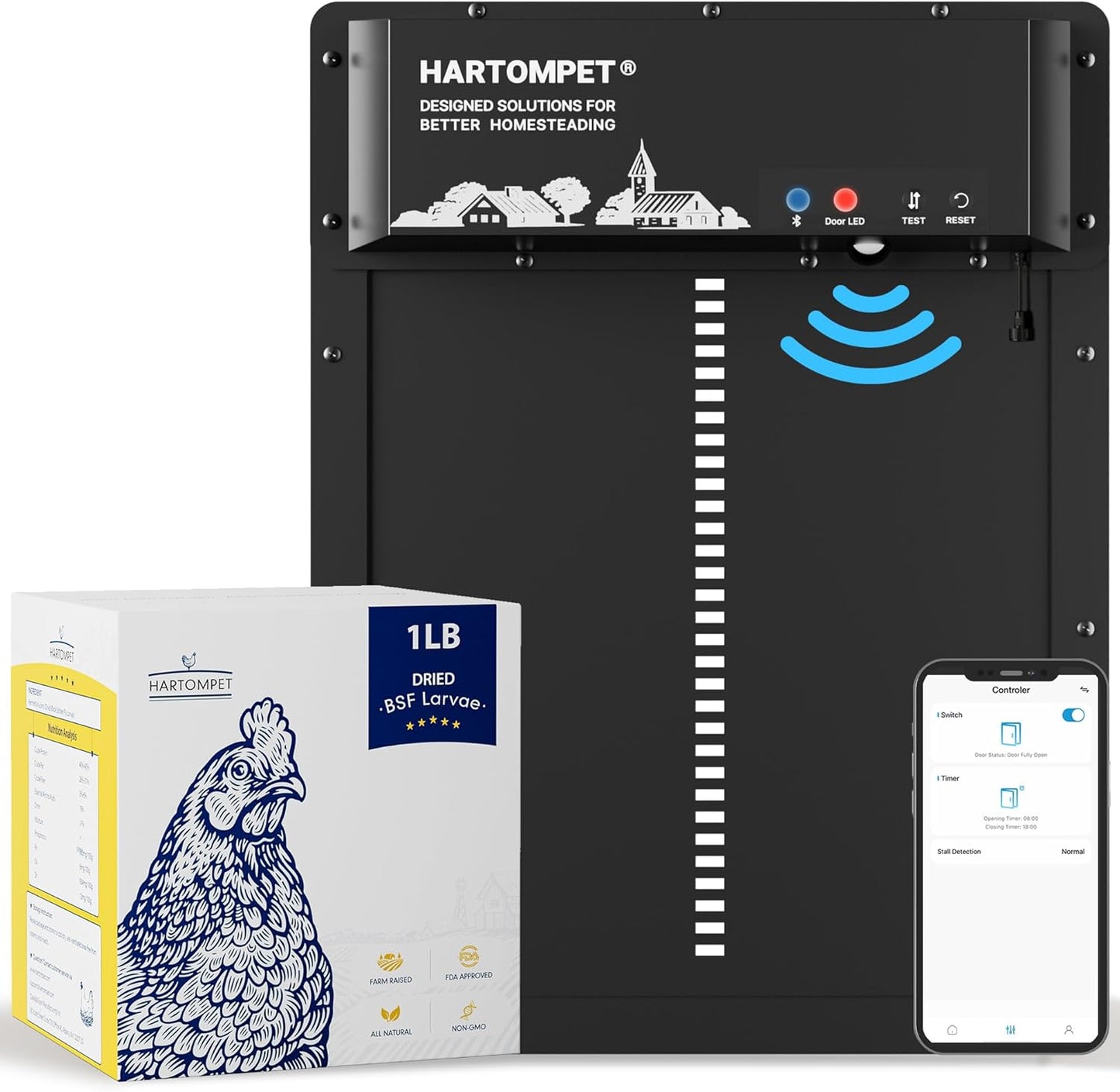 Nutrient-Rich Chicken Feed - 1LB Dried Black Soldier Fly Larvae, 100% Natural, 85X More Calcium Than Mealworms, Ideal for Molting & Laying Hens, Ducks, and Wild Birds, Reptiles and Hedgehogs