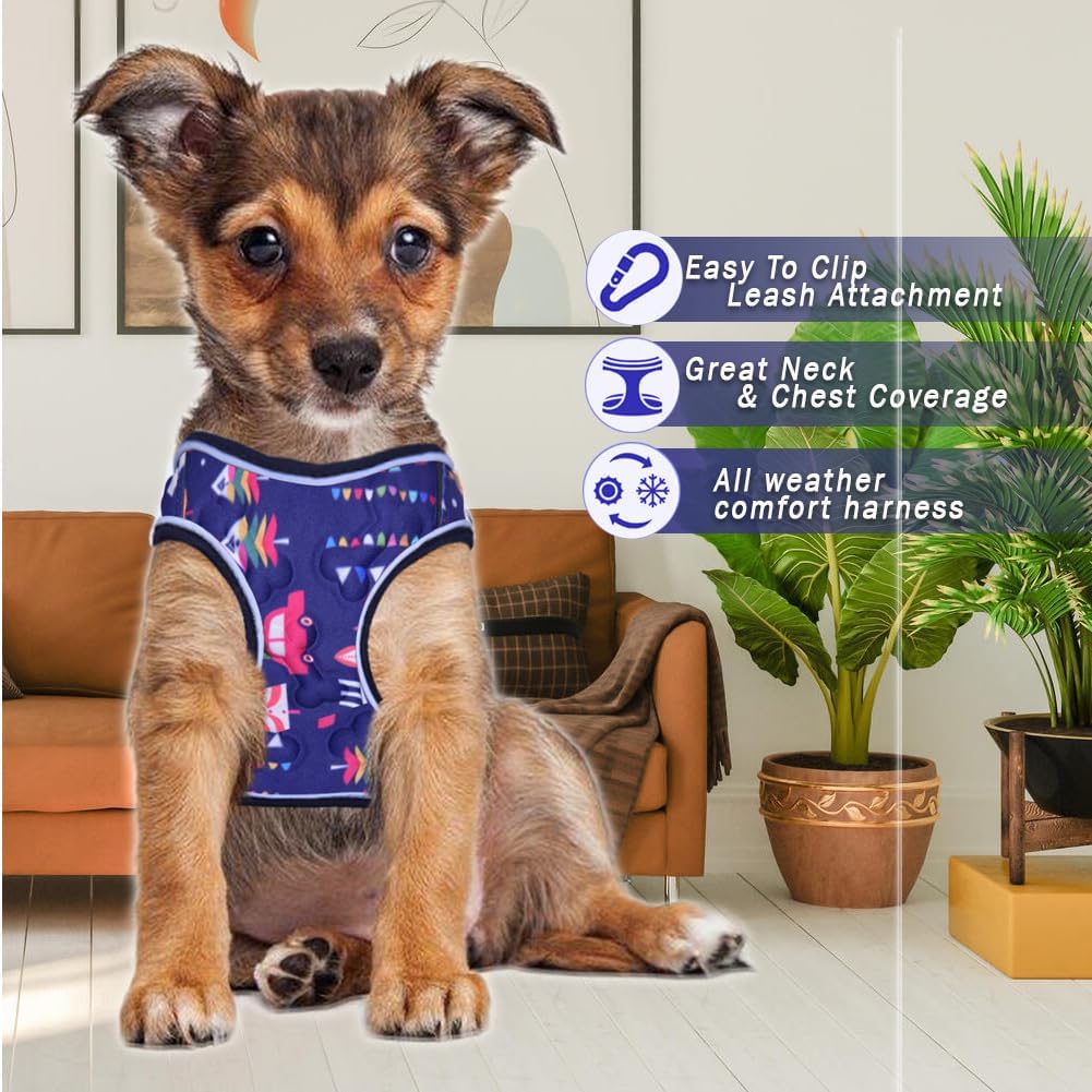 Comfort Fit Dog Harness Soft Padded No Pull Harness with Adjustable Buckles for Small Medium Large Dogs Step in Pet Vest with Easy Control Handle for Walking Jogging Running Training Dogs & Puppies