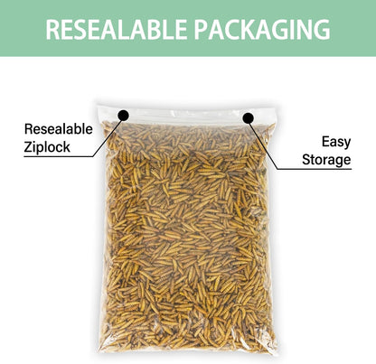 5.5LB Dried Black Soldier Fly Larvae, More Calcium Than Dried Mealworms, High Protein Chicken Feed, Poultry Treat