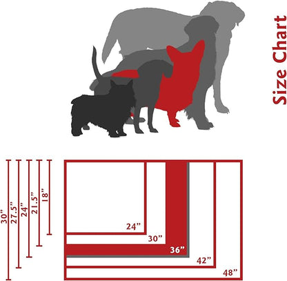 36" Villa Vintage Crate Dog Bed Mat By Majestic Pet Products