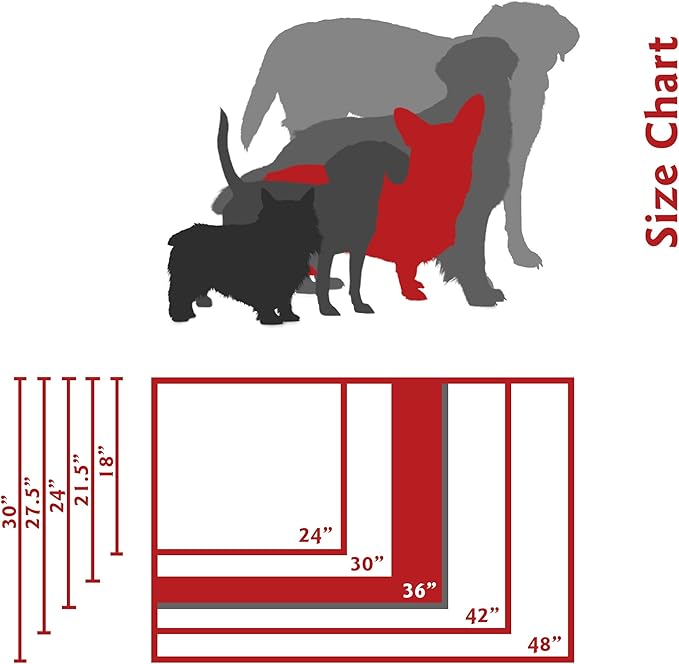 36" Villa Storm Gray Crate Dog Bed Mat By Majestic Pet Products