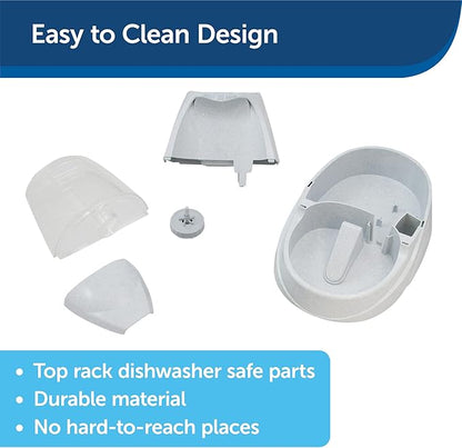 PetSafe Drinkwell Platinum Dog and Cat Water Fountain, Automatic Drinking Fountain for Pets, 168 Ounce,Grey