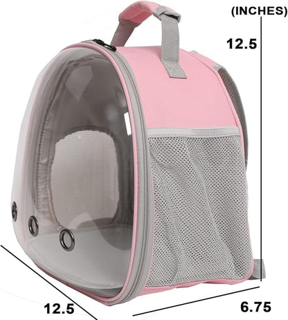 Bearded Dragon Travel Backpack with Harness and Leash Set,Lizard Backpack Travel Carrier,Space Capsule Clear Bubble Window Astronaut Reptile Carrier Backpack for Kids, Airline Approved