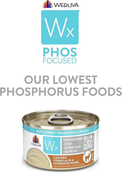 Weruva Wx Phos Focused Natural Wet Cat Food, Our Lowest Phosphorus Formulas